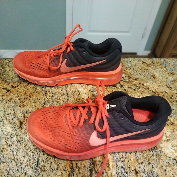 Nike Air Max 2017 Bright Crimson/Total Crimson/Black (849559-600) Men's Size 7.5 - Picture 4 of 12
